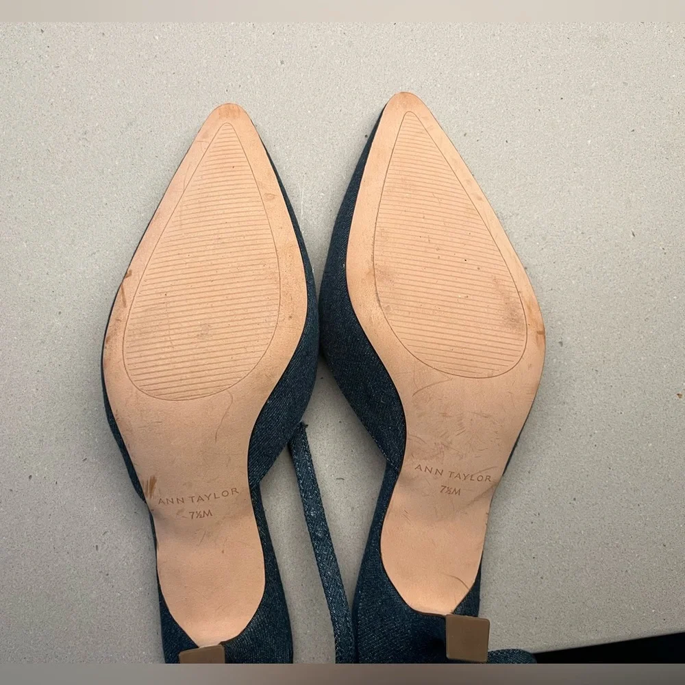 NWOT ⭐️ Ann Taylor Jean Kitten Heel - size 7.5 - Picture 8 of 11
